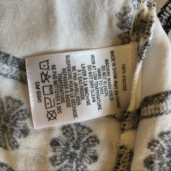 NWOT Harlow White/black Boho tunic XS - Picture 6 of 6